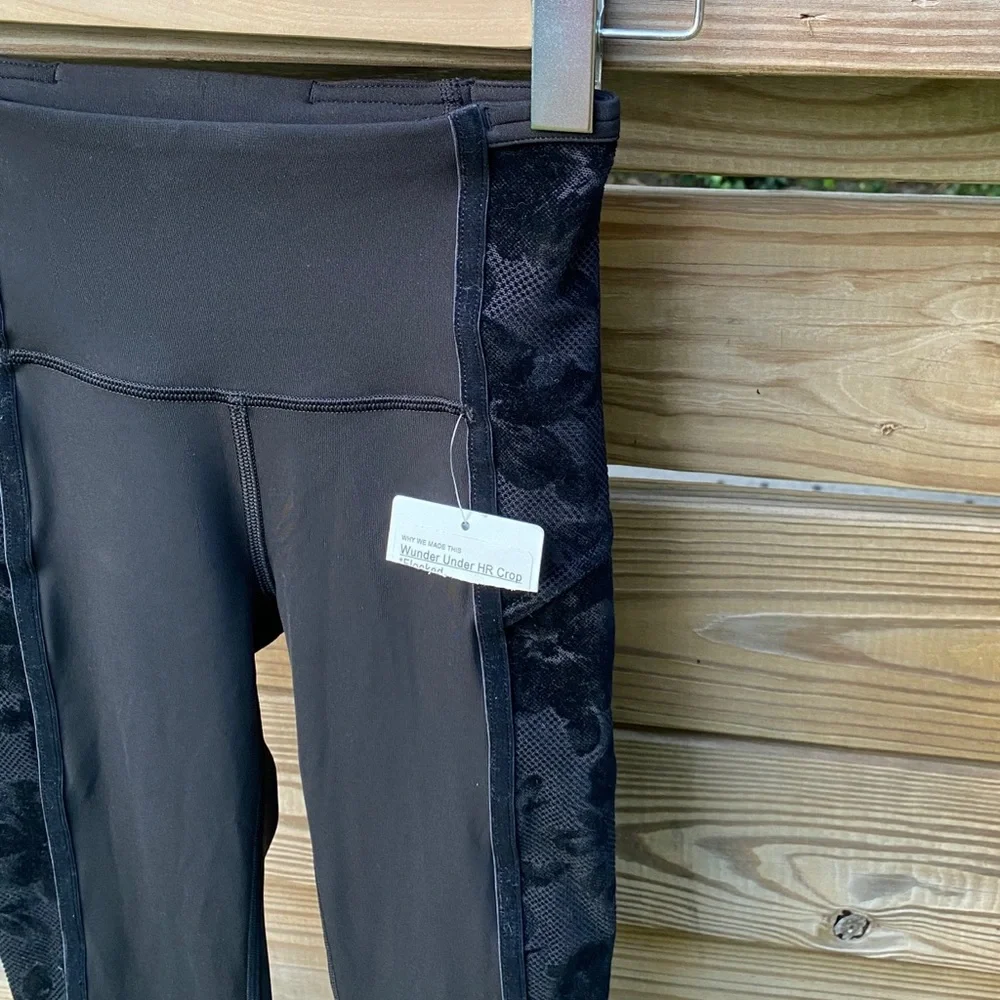 Lululemon Wunder Under Crop High-Rise Flocked - Picture 8 of 14